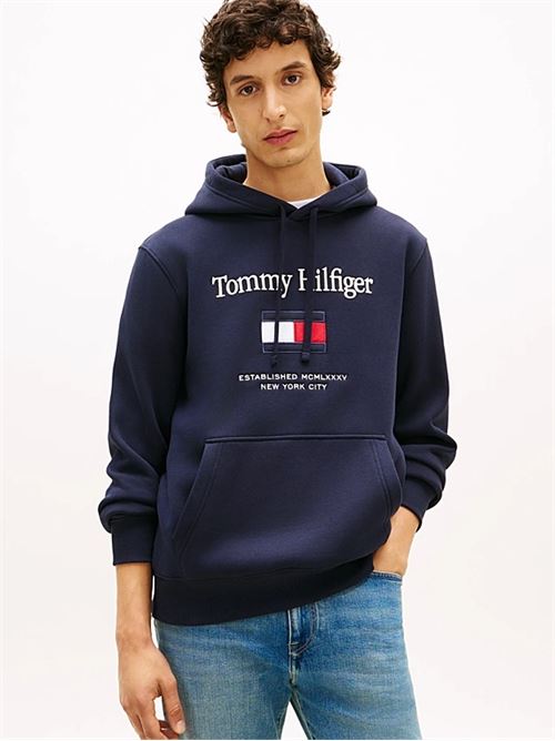 tommy embro flag hoodie TOMMY HILFIGER | MW0MW42735DW5